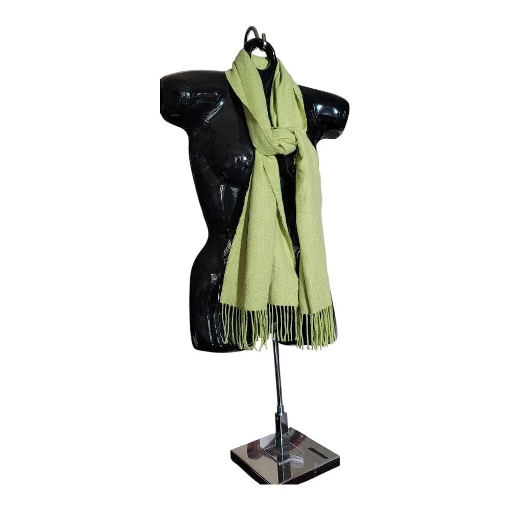 Luxuriously Soft 100% Kashmore by Bellemonde Scarf Green 29.5